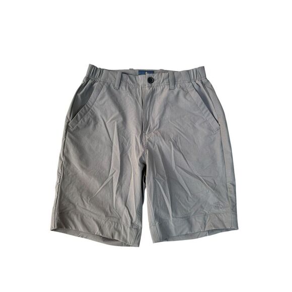 Brooks Brothers Flat Front Nylon Stretch Shorts Dark Gray 9" Inseam Sz 32 - Picture 1 of 5